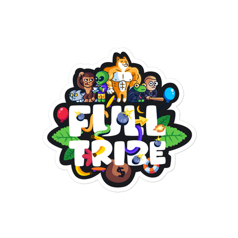 Full Tribe Dark Background Sticker - Nifty League