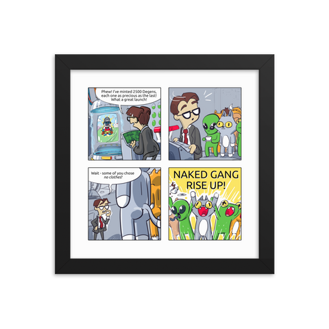 Comic #1 Framed Photo Paper Poster - Nifty League