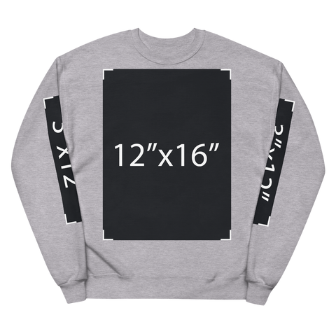 Unisex Sweatshirt (Front/Back/Sleeve Print)